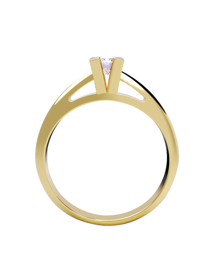 ANILLO DE ORO CON CIRCONIA