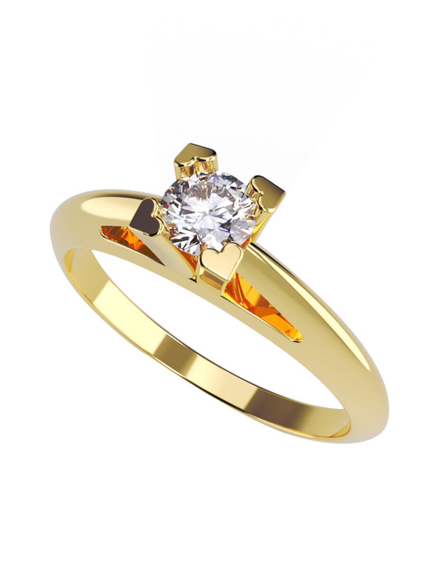 ANILLO DE ORO CON CIRCONIA