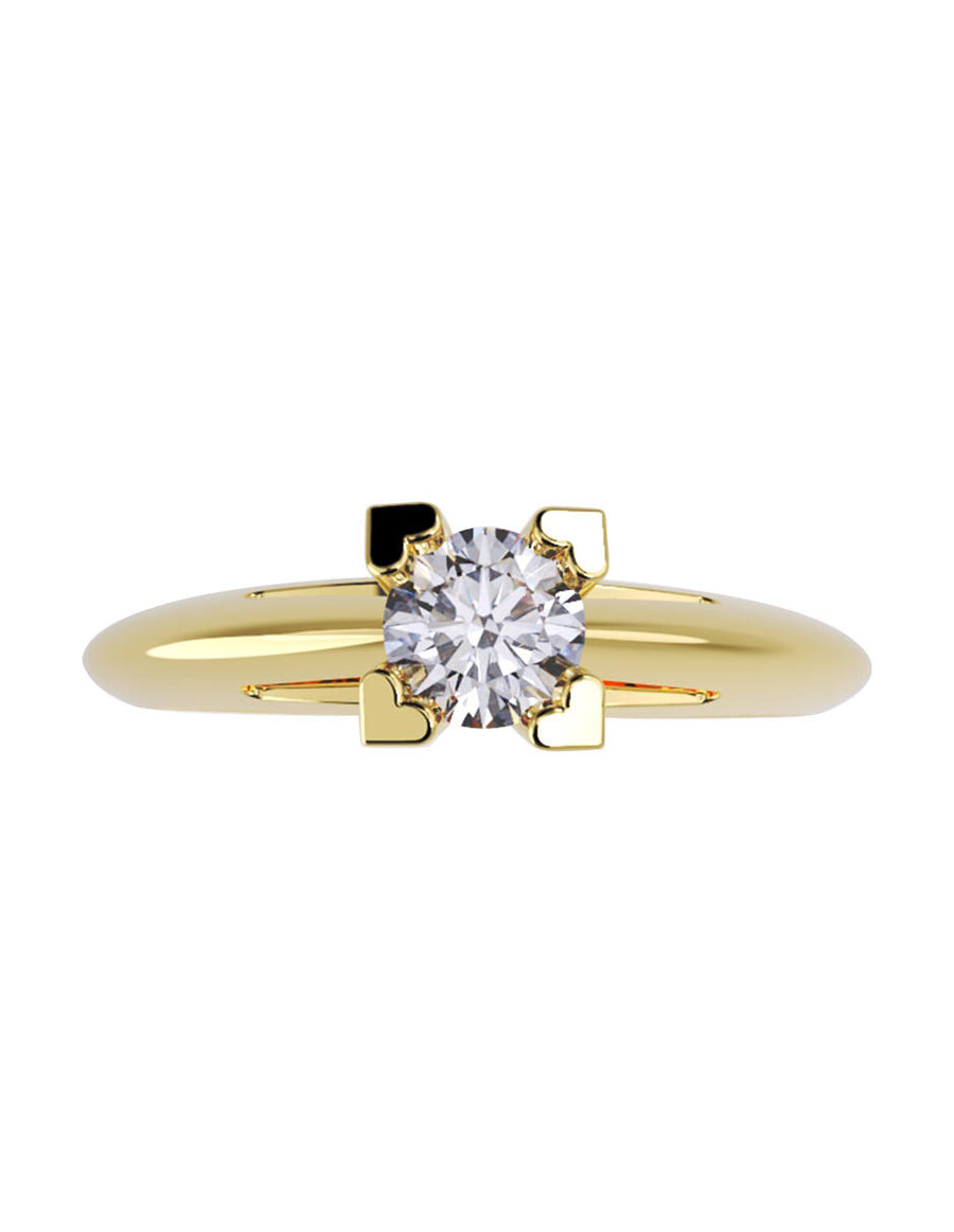 ANILLO DE ORO CON CIRCONIA