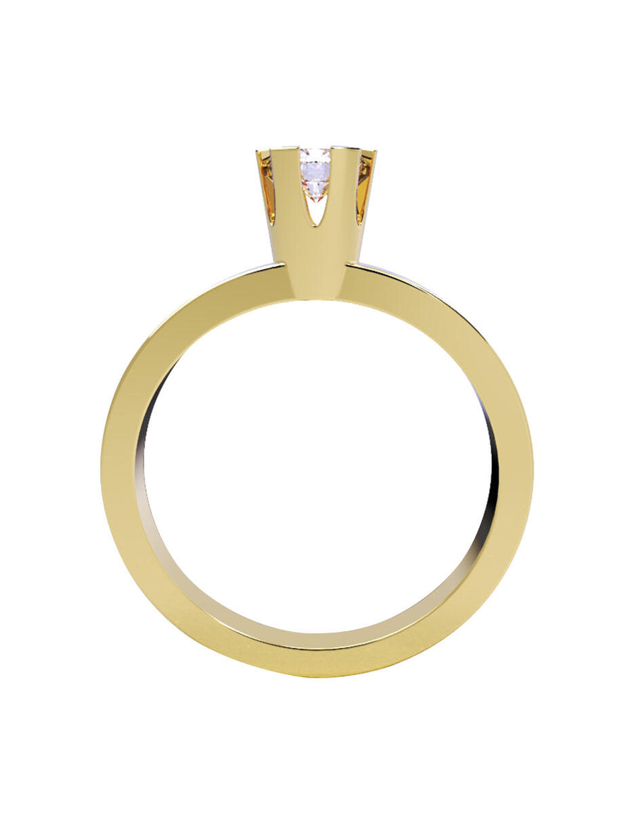ANILLO DE ORO CON CIRCONIA