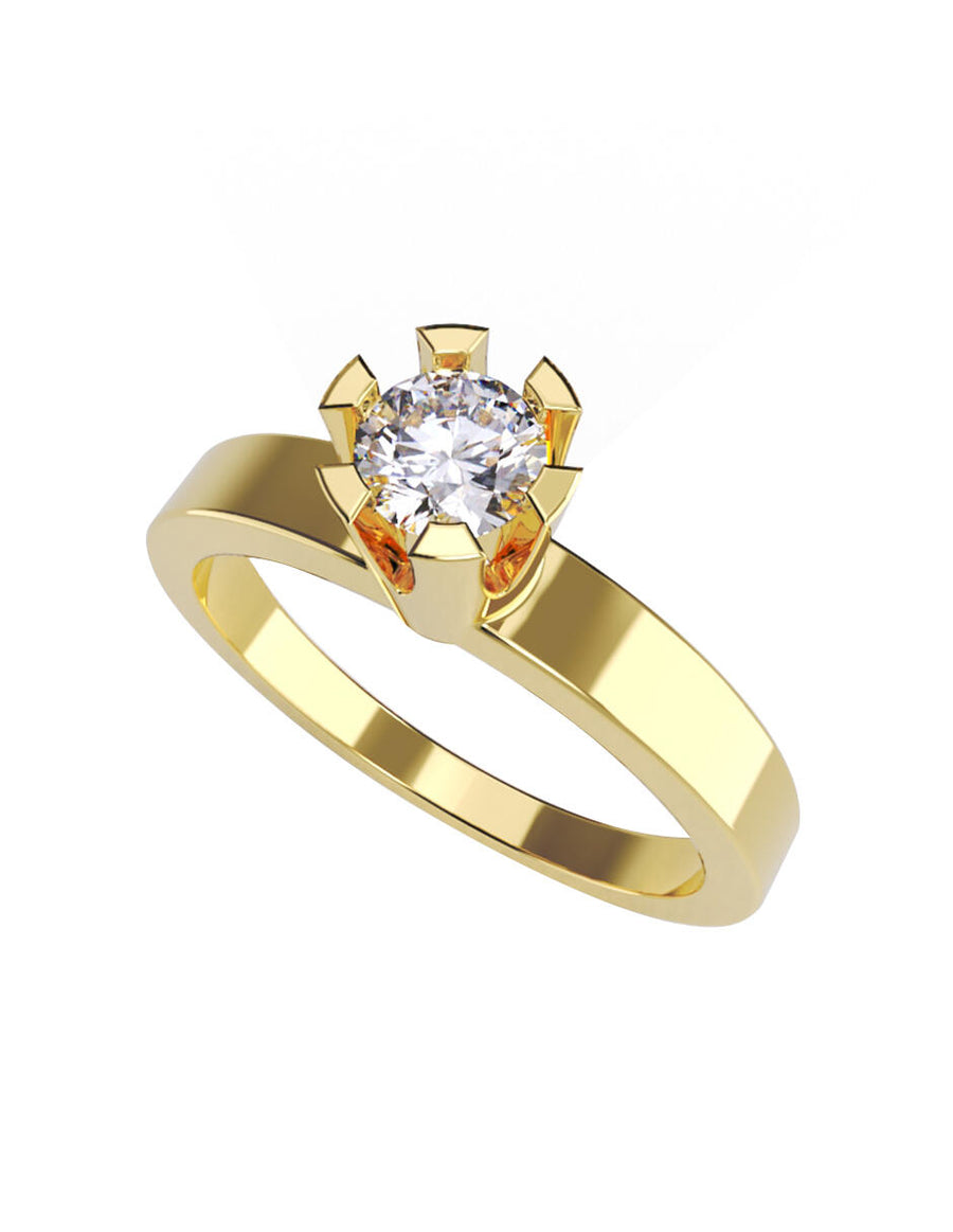 ANILLO DE ORO CON CIRCONIA