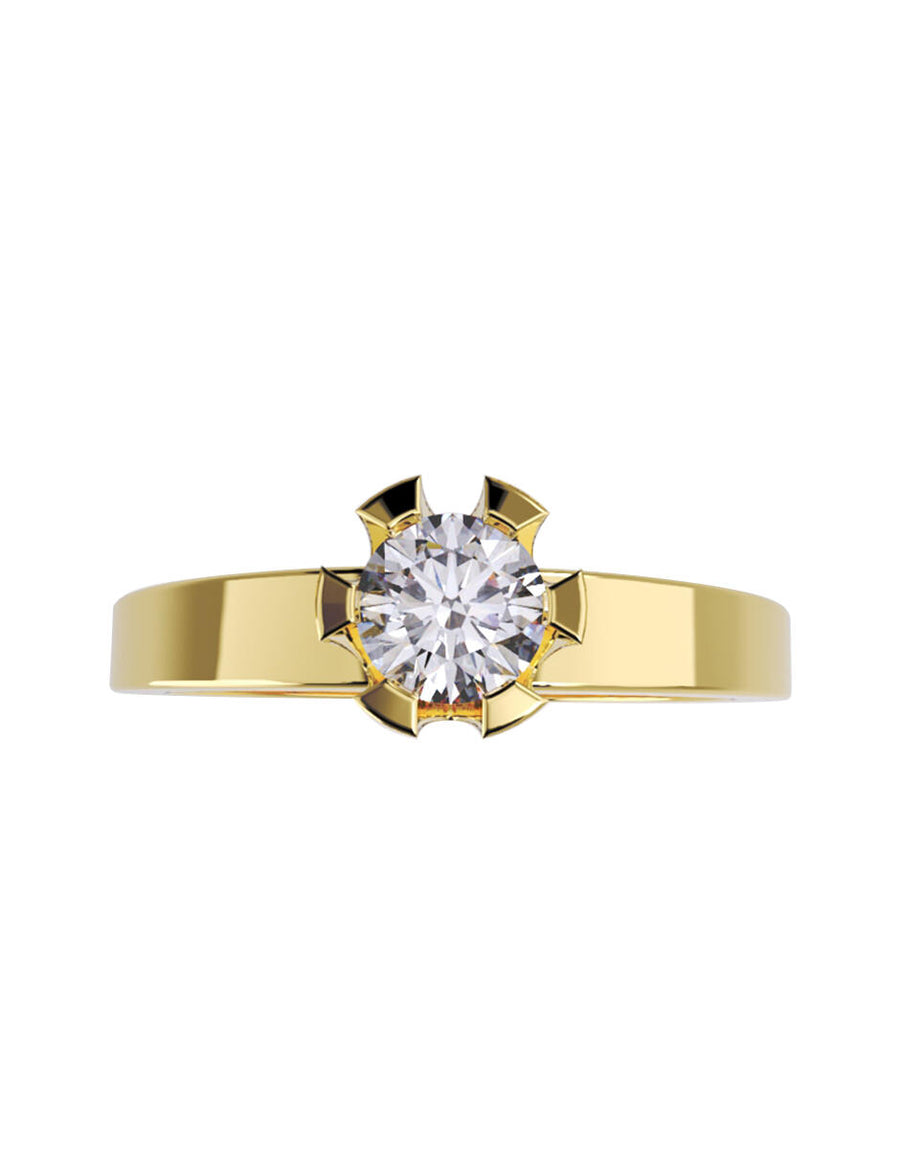 ANILLO DE ORO CON CIRCONIA