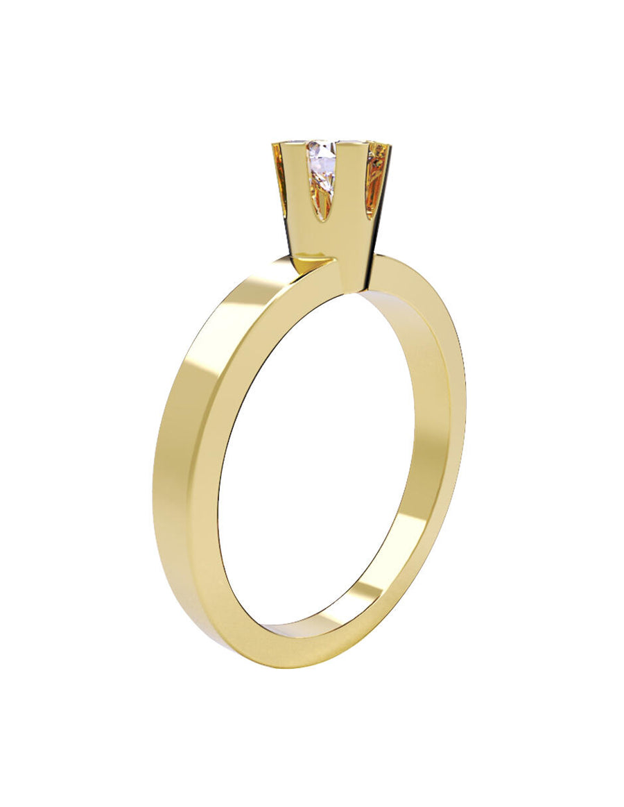 ANILLO DE ORO CON CIRCONIA