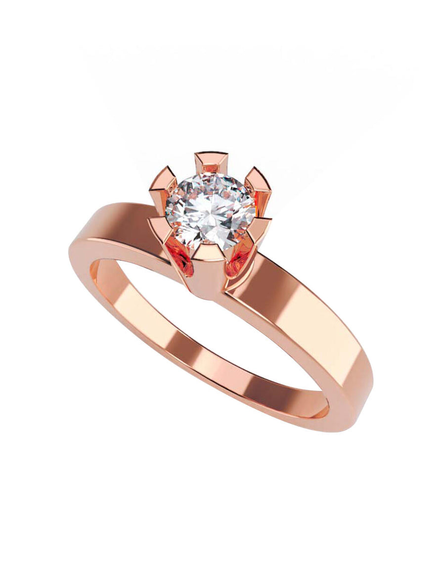 ANILLO DE ORO CON CIRCONIA