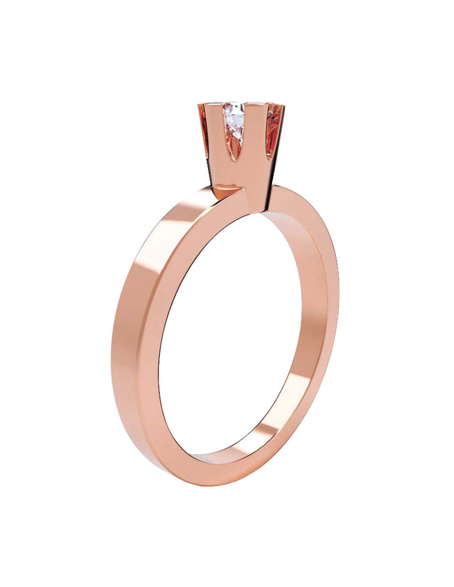 ANILLO DE ORO CON CIRCONIA