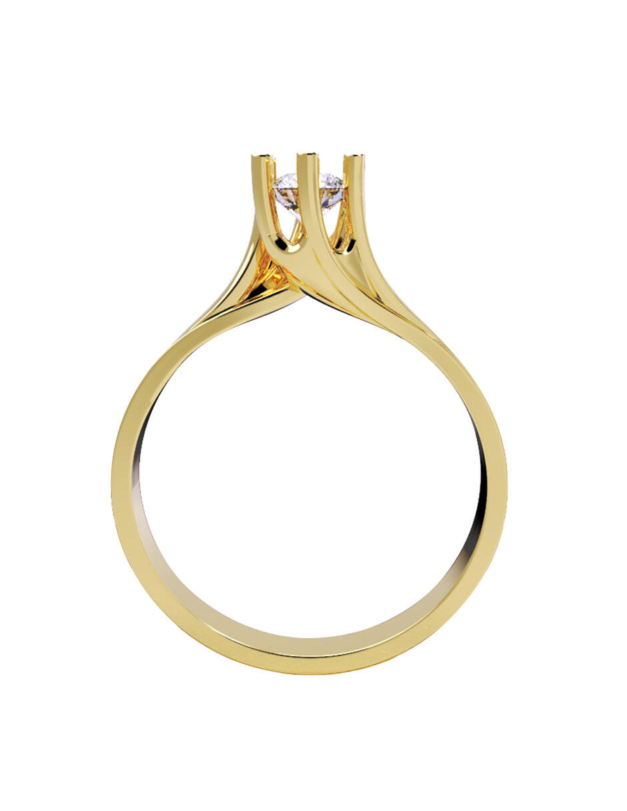 ANILLO DE ORO CON CIRCONIA