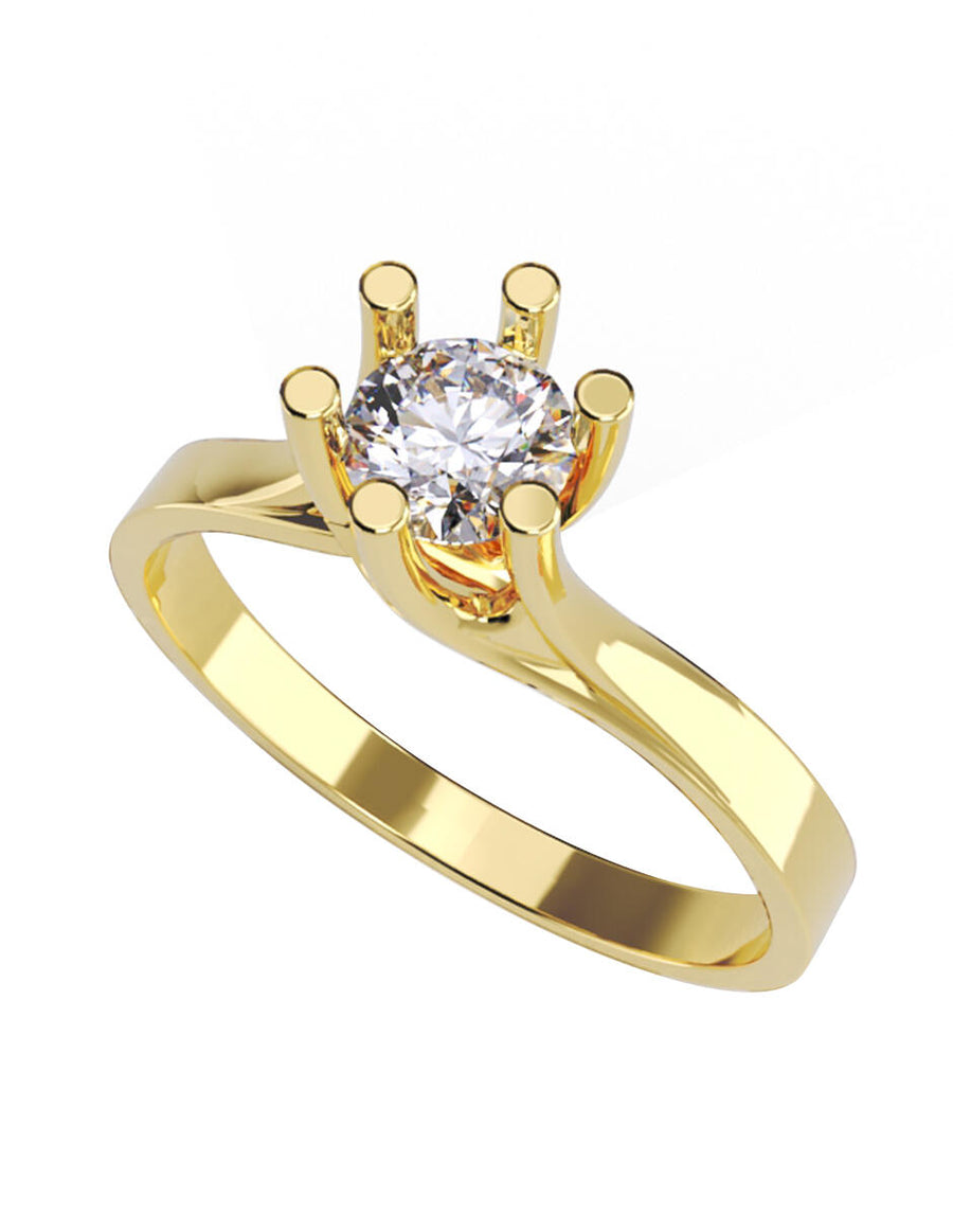 ANILLO DE ORO CON CIRCONIA