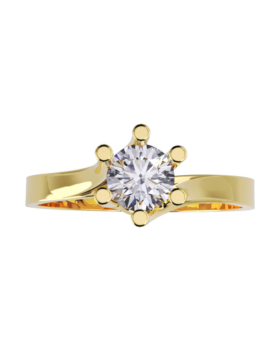 ANILLO DE ORO CON CIRCONIA