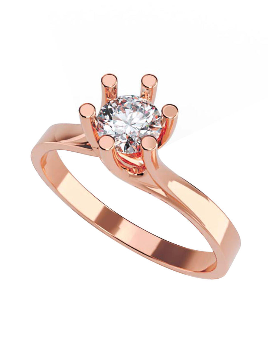 ANILLO DE ORO CON CIRCONIA