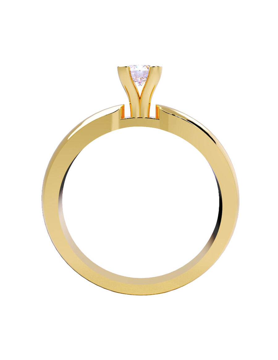 ANILLO DE ORO CON CIRCONIA