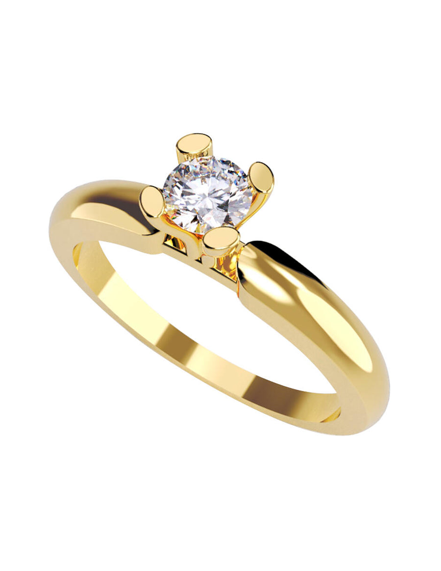 ANILLO DE ORO CON CIRCONIA