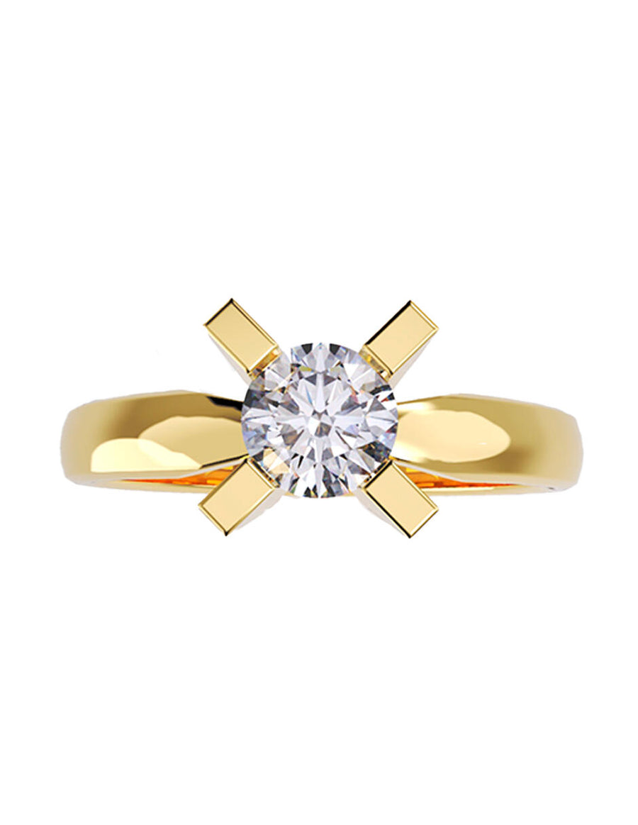 ANILLO DE ORO CON CIRCONIA