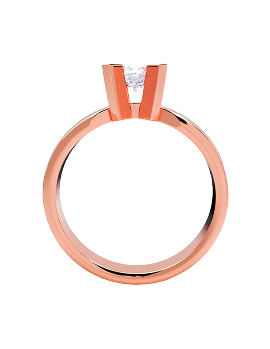 ANILLO DE ORO CON CIRCONIA