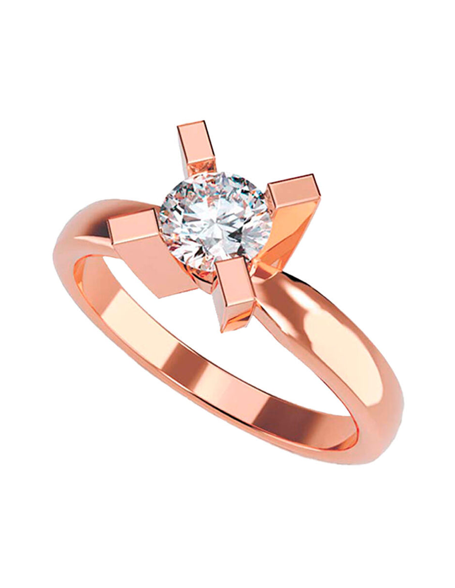 ANILLO DE ORO CON CIRCONIA