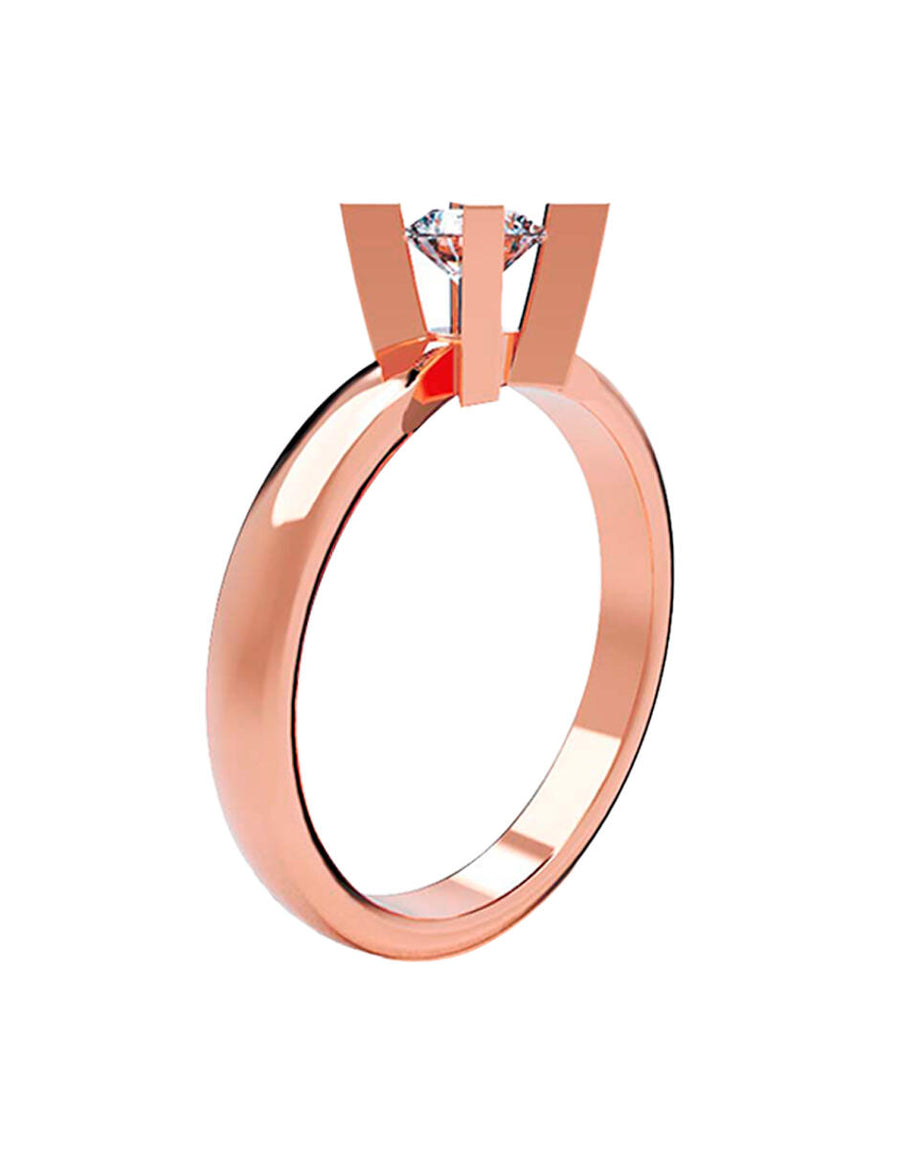 ANILLO DE ORO CON CIRCONIA