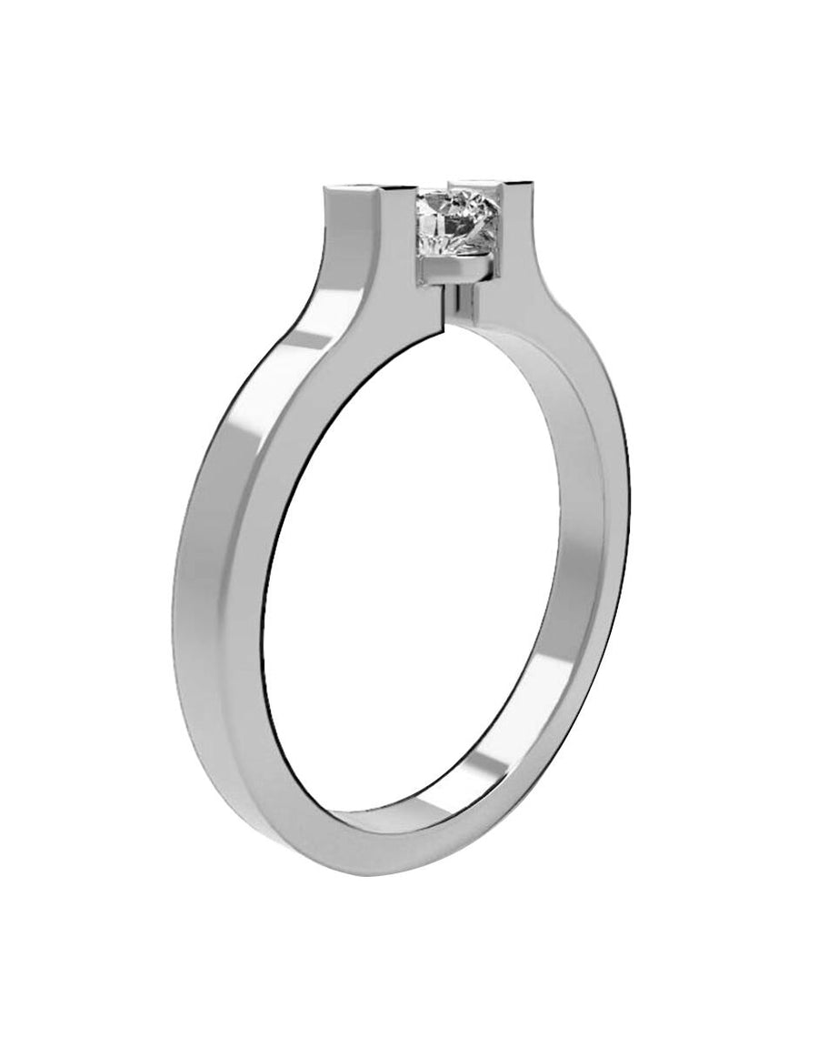 ANILLO DE ORO CON CIRCONIA