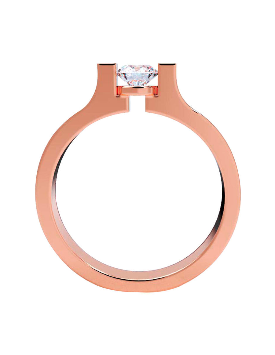 ANILLO DE ORO CON CIRCONIA