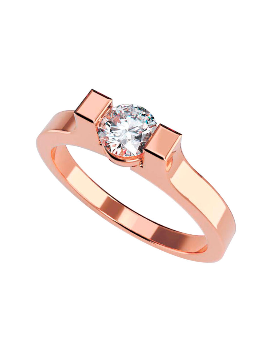 ANILLO DE ORO CON CIRCONIA