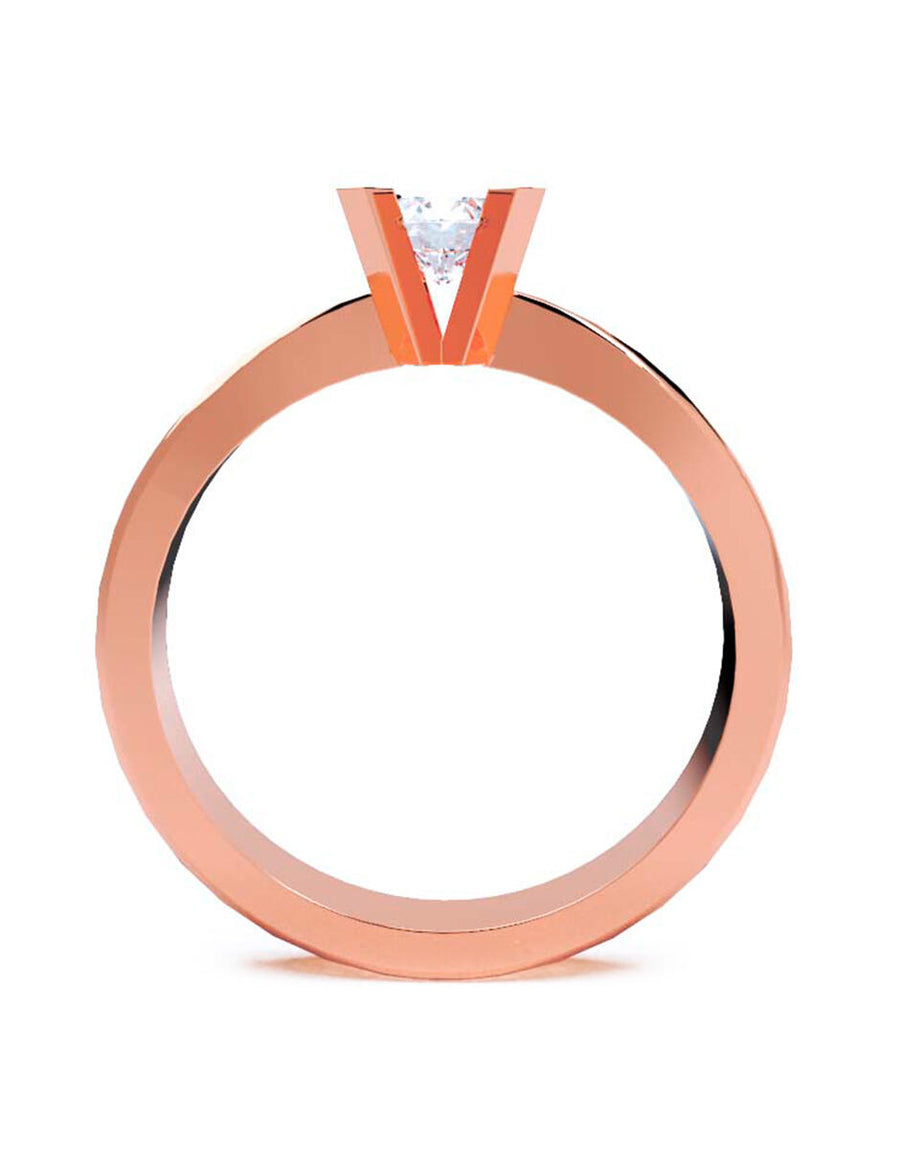 ANILLO DE ORO CON CIRCONIA