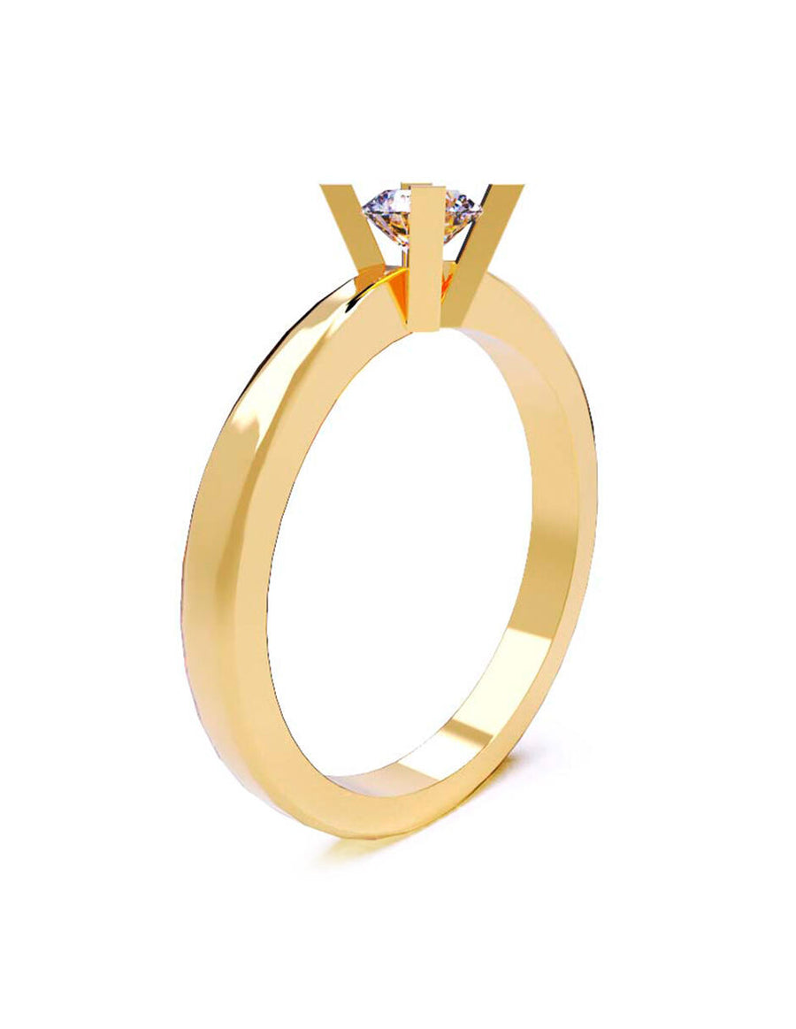 ANILLO DE ORO CON CIRCONIA