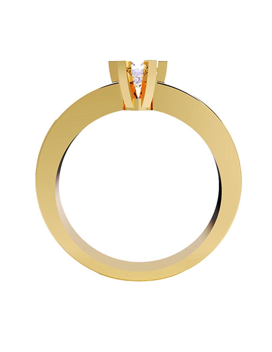 ANILLO DE ORO CON CIRCONIA