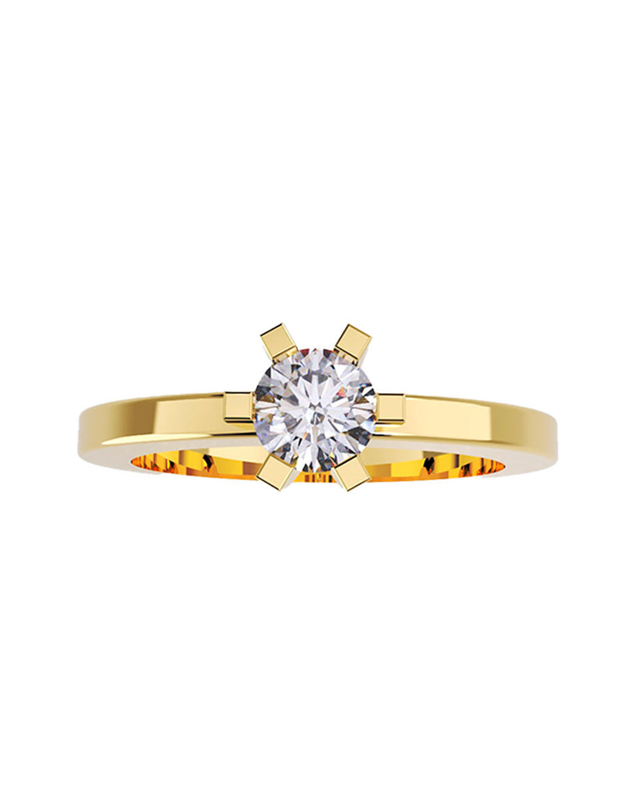 ANILLO DE ORO CON CIRCONIA