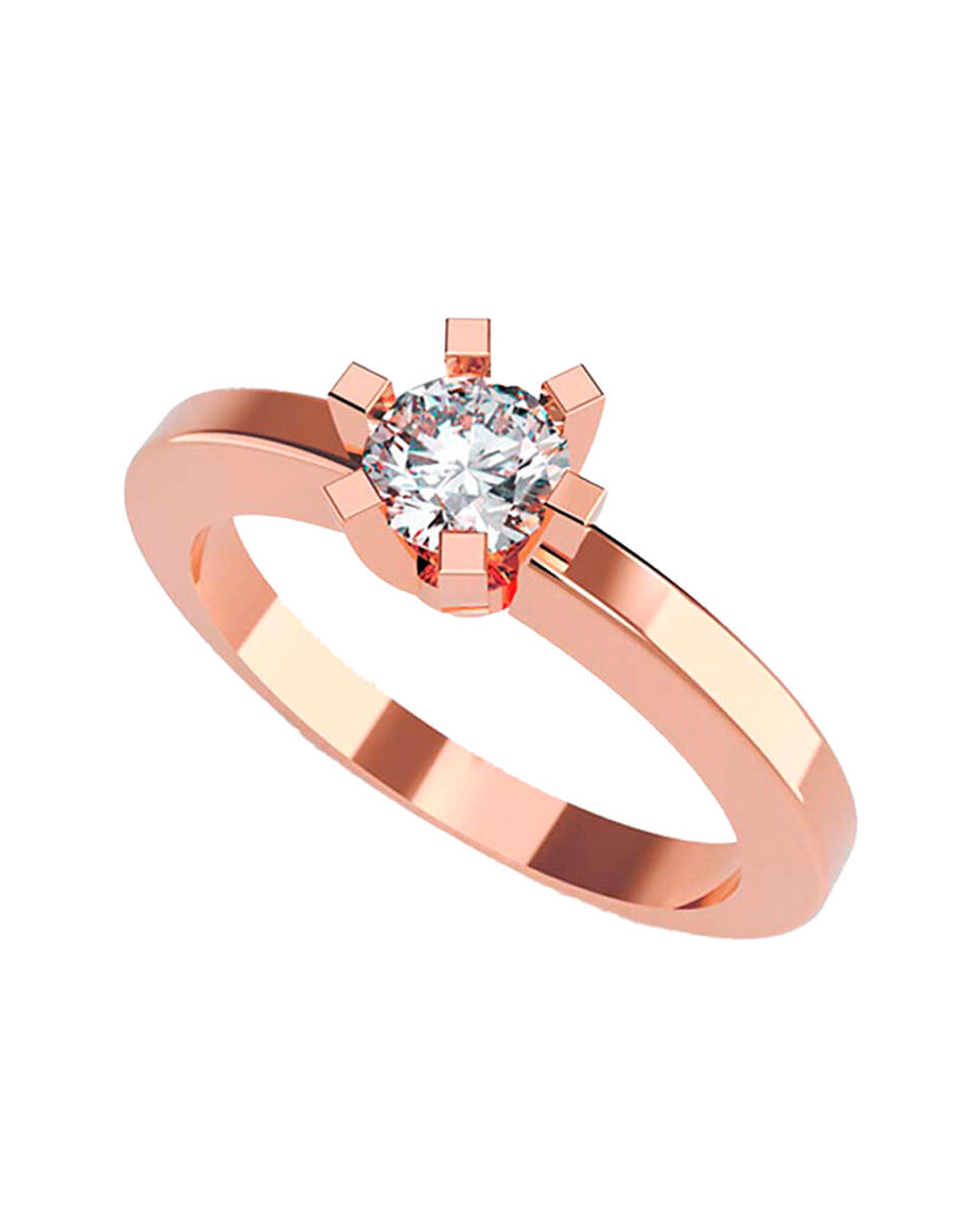 ANILLO DE ORO CON CIRCONIA
