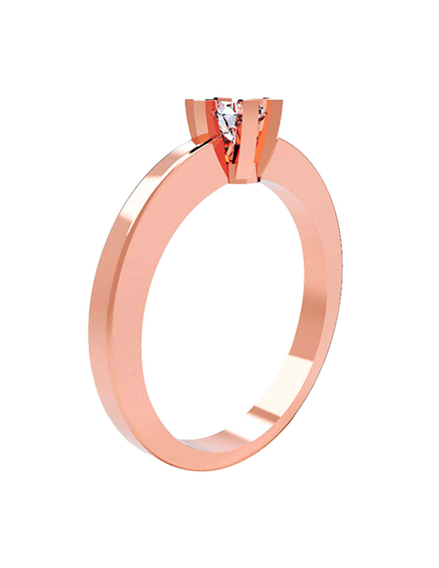 ANILLO DE ORO CON CIRCONIA
