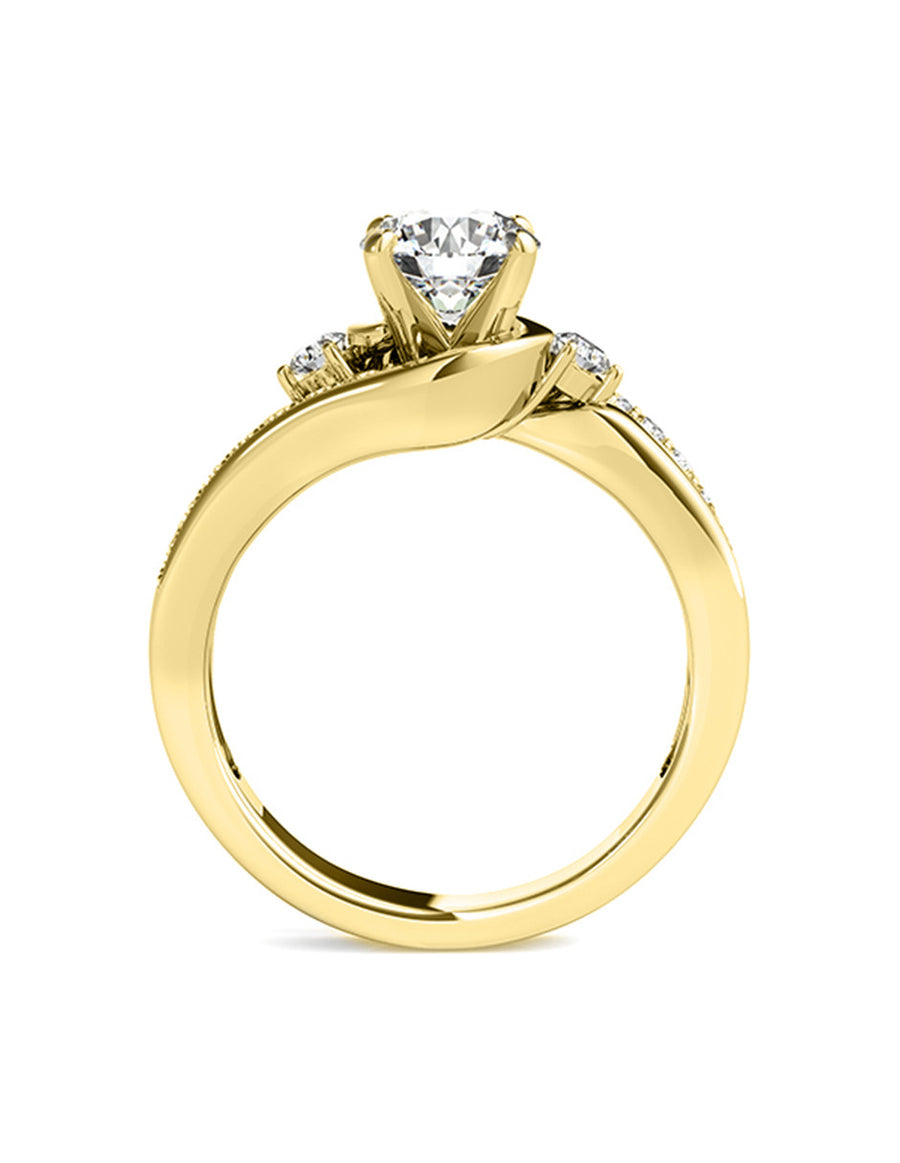 MONTADURA PARA PERSONALIZAR ANILLO DE COMPROMISO  - PIEDRAS LATERALES