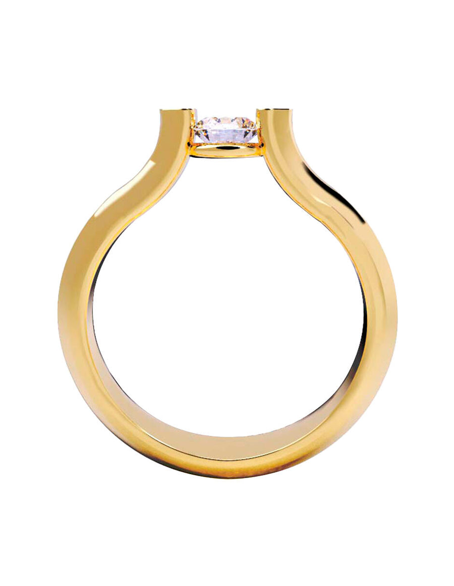 ANILLO DE ORO CON CIRCONIA