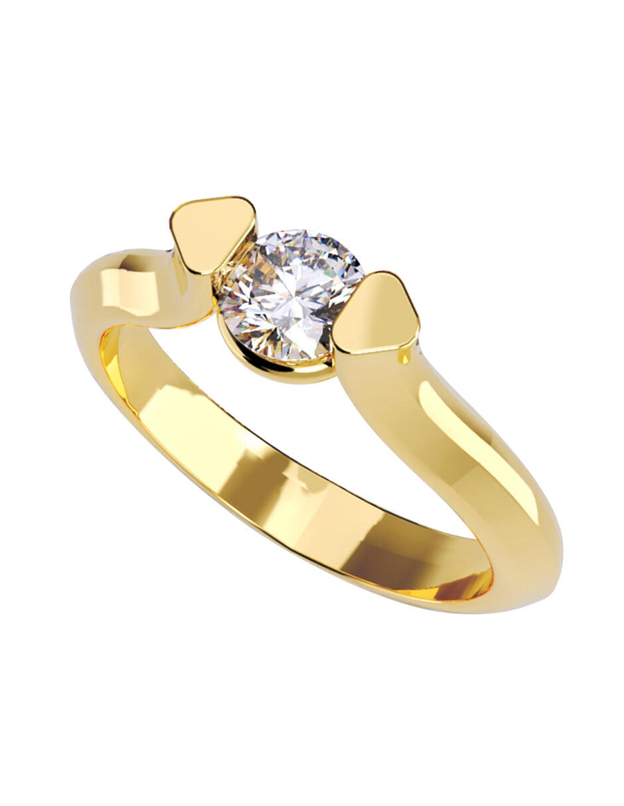 ANILLO DE ORO CON CIRCONIA