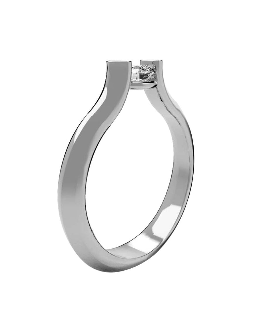 ANILLO DE ORO CON CIRCONIA
