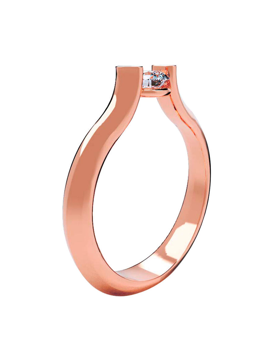 ANILLO DE ORO CON CIRCONIA