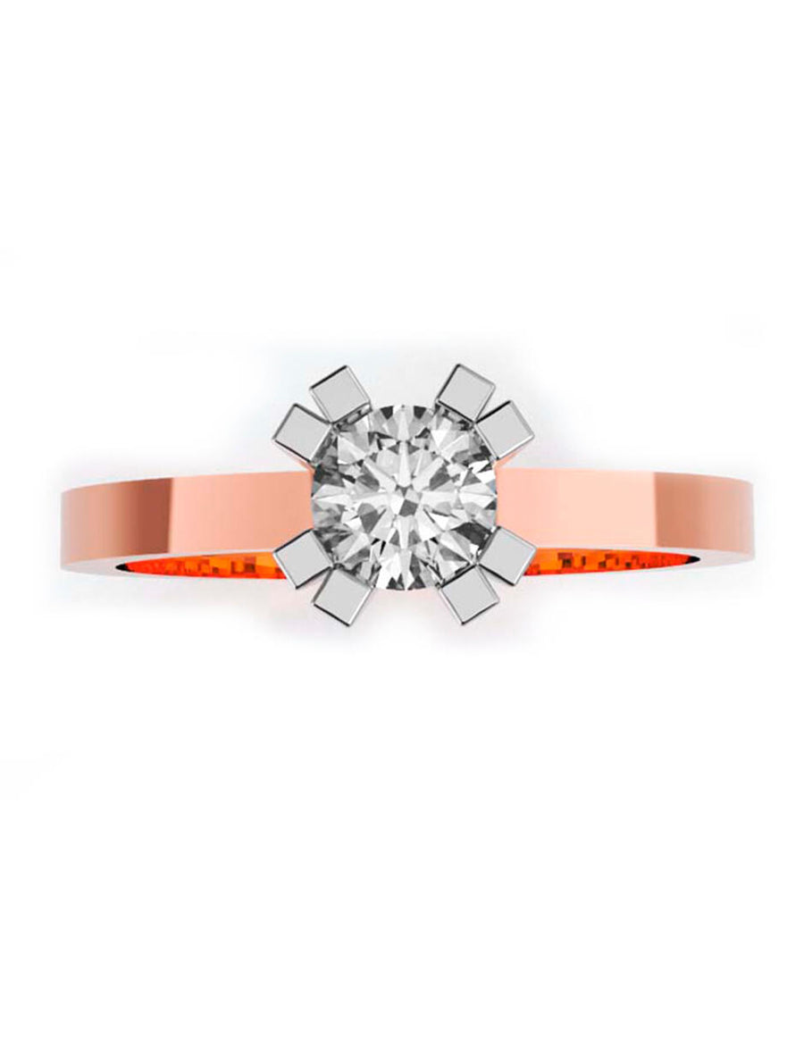 ANILLO DE ORO CON CIRCONIA