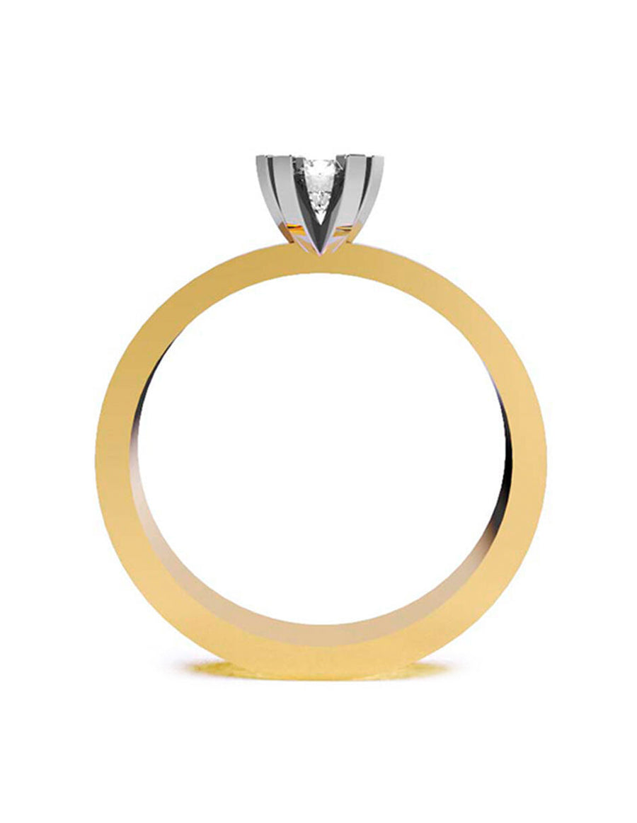 ANILLO DE ORO CON CIRCONIA
