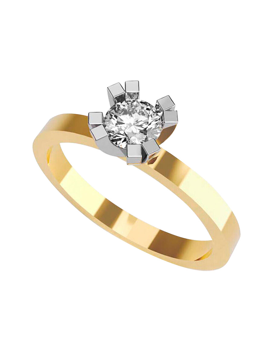 ANILLO DE ORO CON CIRCONIA