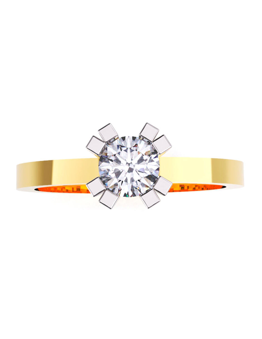 ANILLO DE ORO CON CIRCONIA