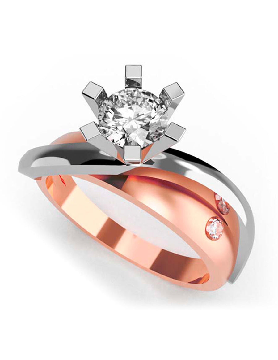 ANILLO DE ORO CON CIRCONIA