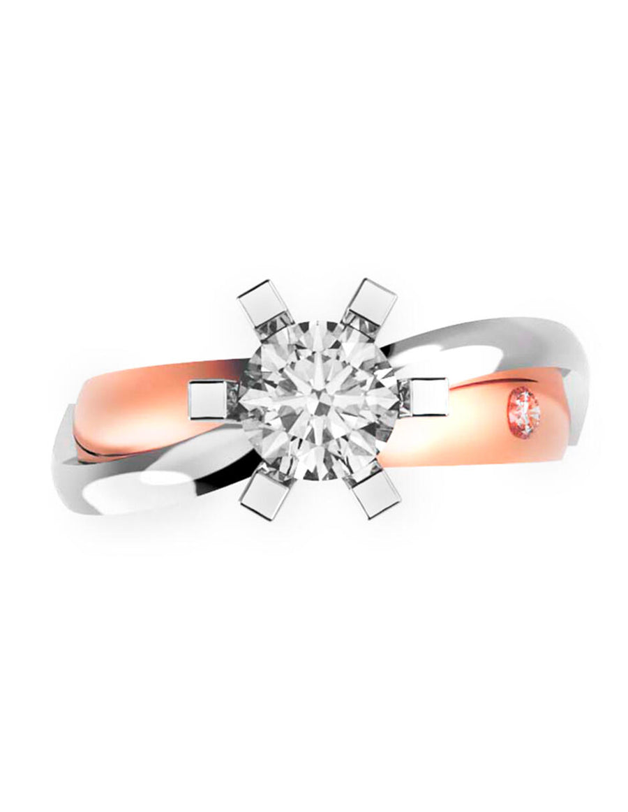 ANILLO DE ORO CON CIRCONIA