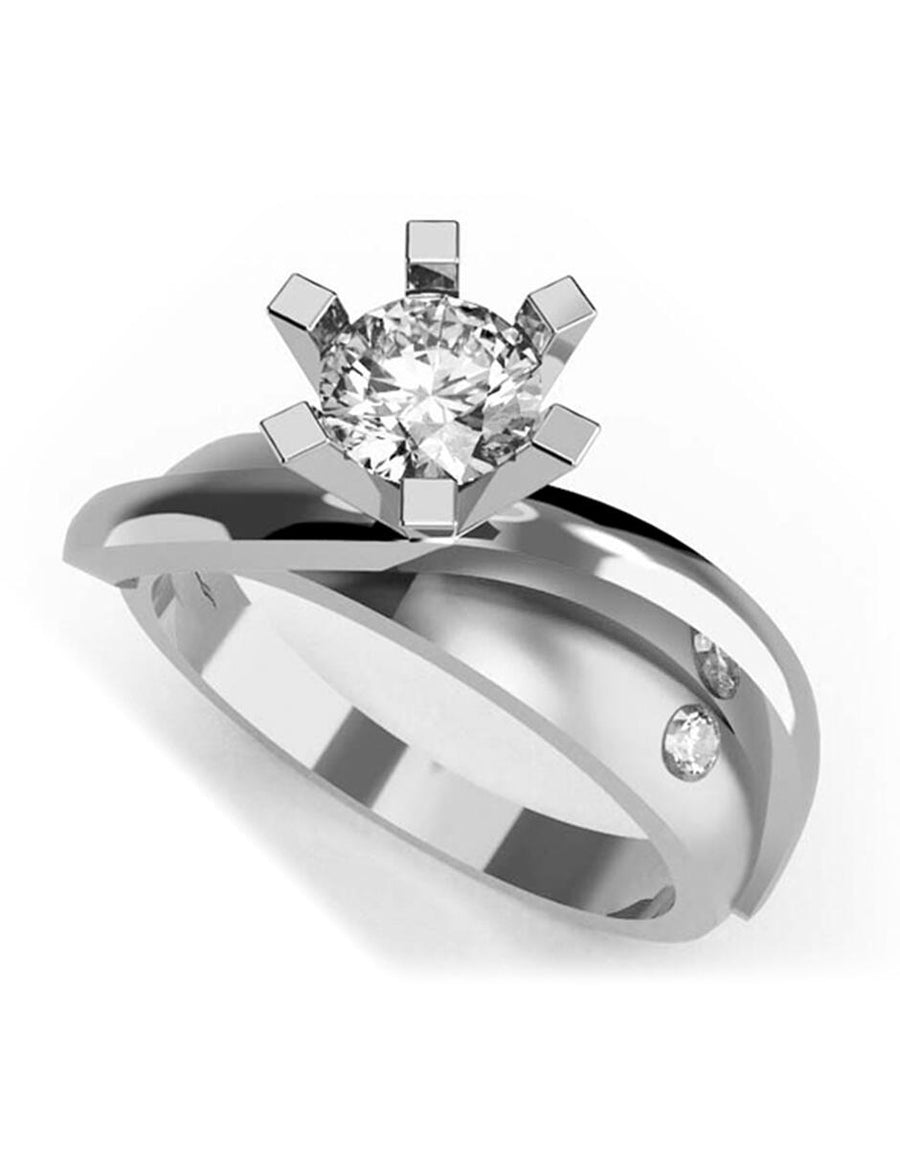 ANILLO DE ORO CON CIRCONIA