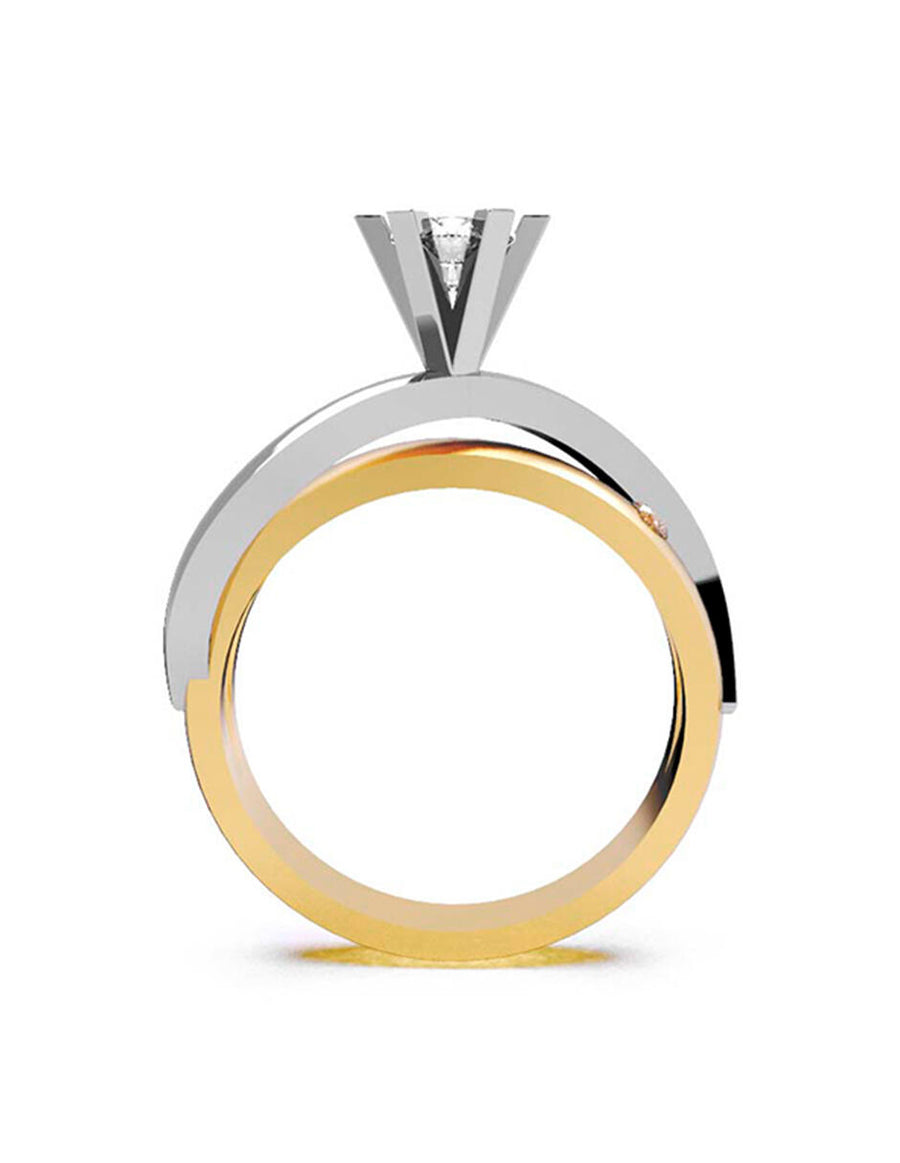 ANILLO DE ORO CON CIRCONIA