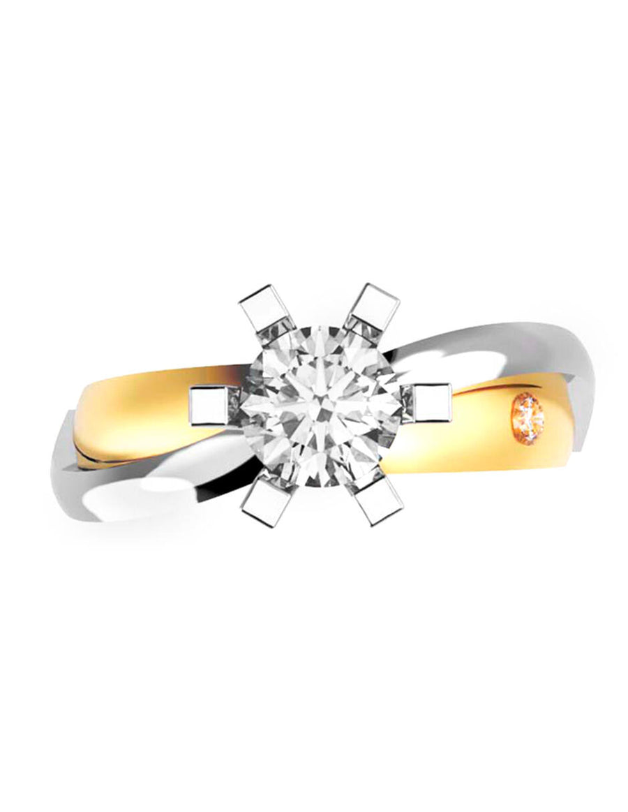 ANILLO DE ORO CON CIRCONIA