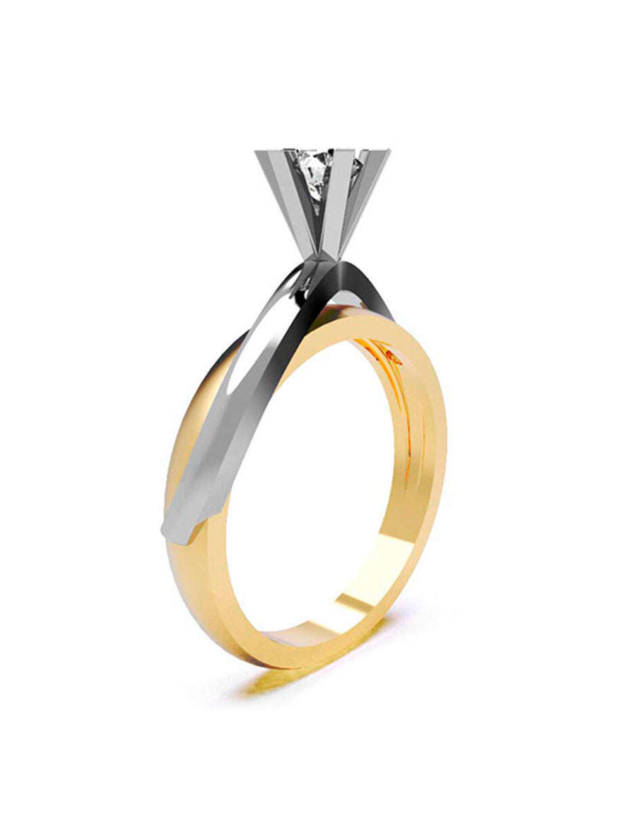 ANILLO DE ORO CON CIRCONIA