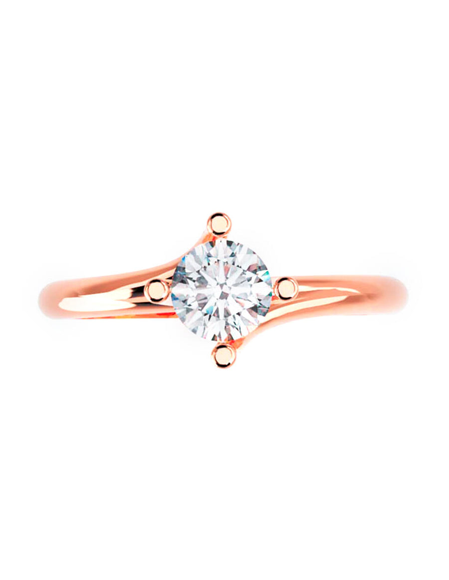 ANILLO DE ORO CON CIRCONIA