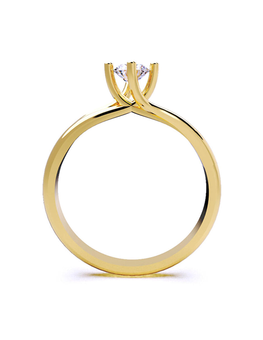 ANILLO DE ORO CON CIRCONIA