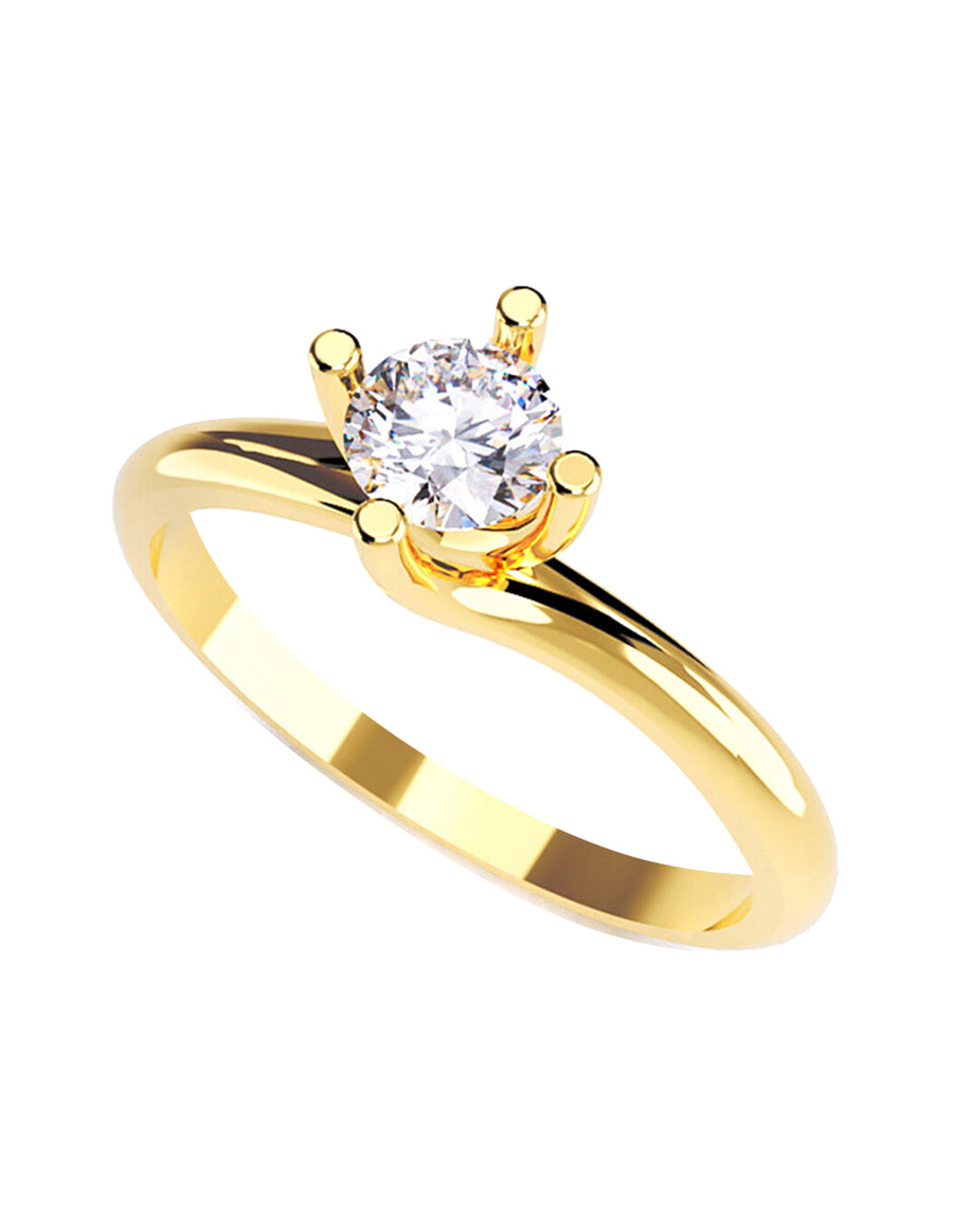 ANILLO DE ORO CON CIRCONIA