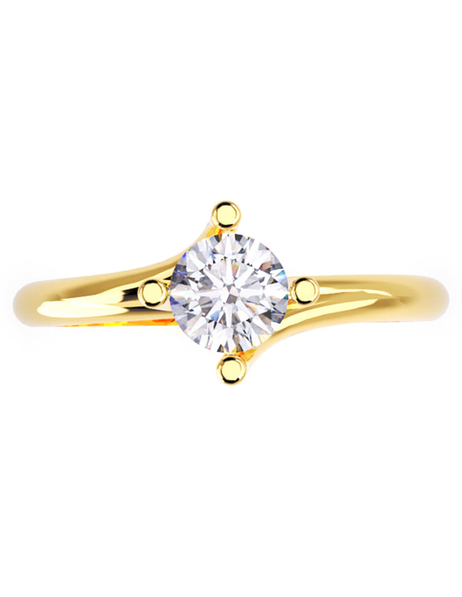 ANILLO DE ORO CON CIRCONIA
