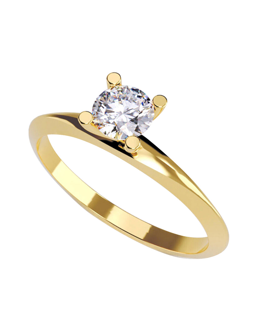 ANILLO DE ORO CON CIRCONIA