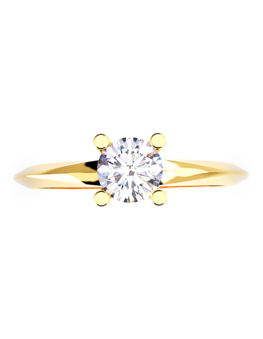 ANILLO DE ORO CON CIRCONIA