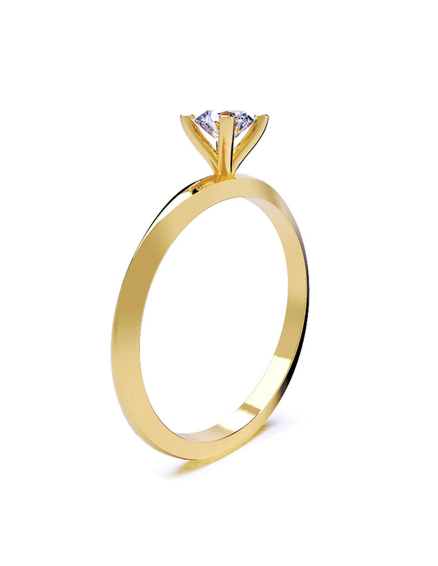 ANILLO DE ORO CON CIRCONIA